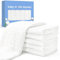 Yosemy Spucktücher 6er Set 35x50cm Mulltücher Musselin Waschlappen Saugstark Mullwindeln Weiche Spucktuch Baumwolle Faltwindeln für Baby, Weiß