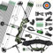 ZSHJGJR Compoundbogen Set Erwachsene 25-60 lbs Bogenschießen Bogen Jagd Jagdbogen Sportbogen Pfeil und Bogen Set mit Zubehör Compoundbogen für Rechtshand Linkshand (Wildnis-Grün, Rechtshänder)