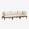 SKLUM 3-teiliges modulares Gartensofa mit 2 Ecksesseln aus Giulia-Akazienholz