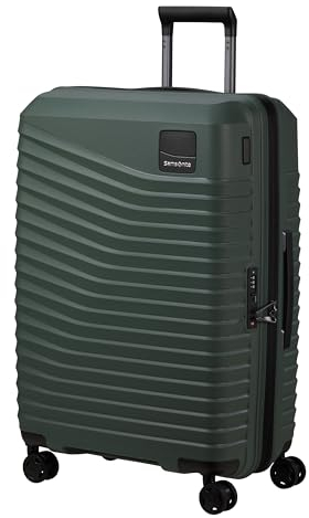 Samsonite Intuo - Spinner M, Expandable Suitcase, 69 cm, 79/87 L, Green (Olive Green)
