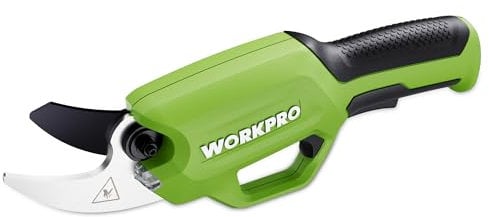 WORKPRO 7.2V Cordless Electric Pruning Shears | Heavy Duty with 2.0Ah Li-ion batterySecateurs with SK5 Blades | Max Cutting Diameter 19mm