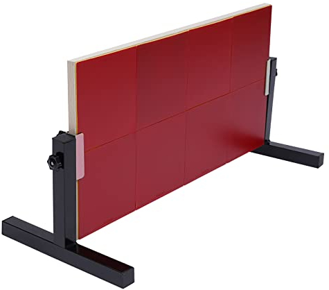 Tischtennis Rebound Board mit 8 roten Gummis, Pingpong Rückprallbrett Selbst-Training Ausrüstung, Hause, Büro, Fitnessstudio