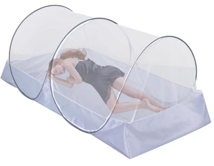 Faltbares Moskitonetz Für Einzelbett Zelt, Netznetz Mit Seitlichem Reißverschluss | Campingzelte Für Par, Strände Und Wälder Camping