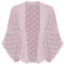 GRACE KARIN Damen Vorn öffnen Bolerojacke Basic Fledermaus Casual Top Cardigan Bolero Rosa-violett M
