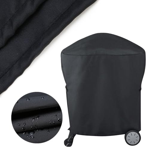 Grillabdeckung Grill Abdeckung für Weber Q1000 Q1200 Q2000 Q2200 Q2400 Series Gasgrills, 210D Waterpoorf BBQ Weber Gasgrill 7113 Abdeckung Heavy Duty & Wasserdicht (2STK)