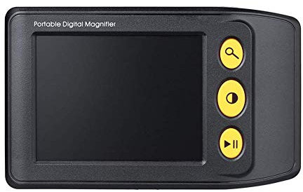 Lupe, 3,5-Zoll-Farb-LCD-Bildschirm, tragbare elektronische Lesehilfe, Videolupe für Sehbehinderte, zum Lesen, Schreiben und für Rechnungen – Handheld-Digital (schwarz) Keep it in mind