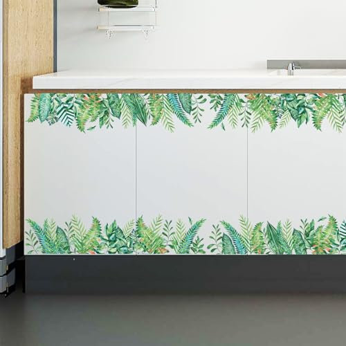 astylishome Wandsticker Kinderzimmer Jungen Wandtattoo Bordüre Grüne Wiese Gras Wandaufkleber Blumenwiese Schmetterlinge Schlafzimmer Wohnzimmer Wanddeko 0518