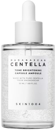 SKIN1004 Madagascar Centella Tone Brightening Ampoule – Korean Serum mit Niacinamid zur Sanften und Effektiven Korrektur Dunkler Flecken, 50 ml (50ml)