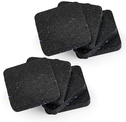 WENLISELL 8 PCS Anti Vibration Pads for Washing Machine, 10x10x2cm Anti Vibration Mat, Black Washing Machine Mat for Treadmill, Dryers, Refrigerator, Home Appliance