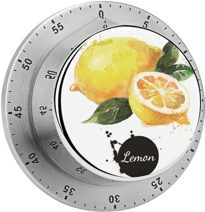 Magnetischer Countdown Zitrone Küchentimer Stoppuhr Timer Kurzzeitwecker Für Kochen Backen Küche 8cm