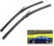 OXANC Escobillas de limpiaparabrisas Delanteras, para Audi A3 S3 RS3, Parabrisas de 24 + 19 2005 2006 2007 2008 2009 2010 2011 2012, Juego de escobillas de limpiaparabrisas