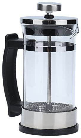 flexman 350ml French Press Coffee Maker, Borosilicate Glass Cold Brew Coffee Maker, Camping Mini Tea Press with Double Layer Filtration for Kitchen Travel Camping