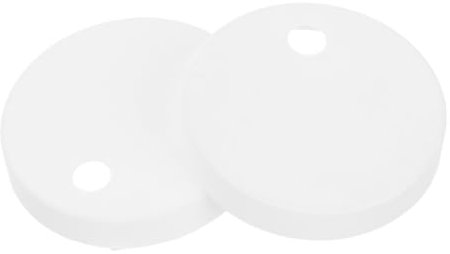 GALPADA Toilet Seat Accessories Plastic Toilet Seat Bolt Covers Screw Caps for Hinge Fixings White 60mm
