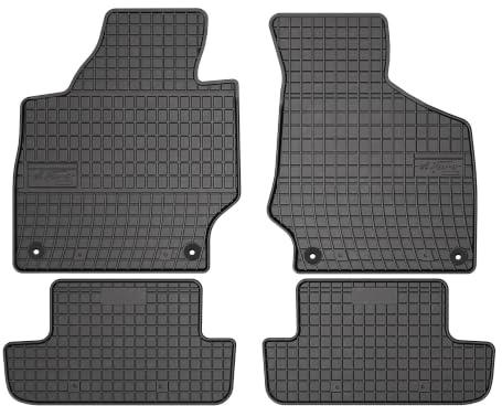 Wielganizator SolidPRO Gummimatten passend für Audi TT II 8J (2006-2014) | Qualität: Premium - Genaue Passform, rutschfest 4-teilig Fußmatten- Schwarz