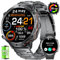 SUNKTA Smartwatch Herren mit 900 mAh großer Akku 1,73″ AMOLED Männer Smartwatch für iOS Android Bluetooth Anrufe,Herzfrequenz/Schrittzähler/Schlafmonitor/Kompass/Fitnessuhr,100+ Sportmodi,schwarz