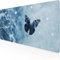 Mouse Pad Butterfly Gaming Mouse Mat 1500 x 800 x 3mm, with Stitched Edges Desk Mats Blue Desk Pad Large Waterproof Anti-Slip Rubber Base Smooth Surface Keyboard Cover for Office, Gifts Q-3