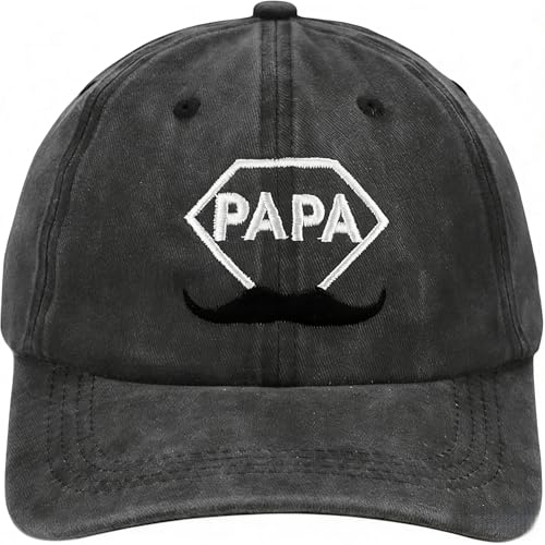 UV STYLISH Geburtstagsgeschenk für Opa Papa, Lustige Baseballkappe Herren, Cap Geschenke für Männer Baseballcap Herren, Ruhestand Geschenk, Angler Geschenk (Grey)