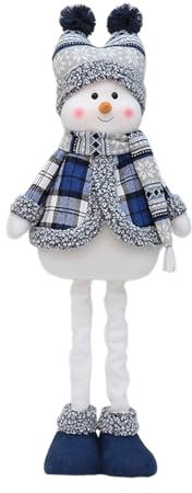 ZEPFJHE Bella Pupazzo di neve in piedi Bambola Creativa 2024 Capodanno Scalabile Pupazzi di Neve Figura Centro Commerciale Hotel Decorazione Vac