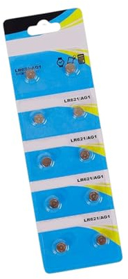 YCHUCH 10 Pack LR621 AG1 Button Cell Batteries - Long-Lasting Power For Watches Calculators Remote Controls & Digital Tools Watch Battery