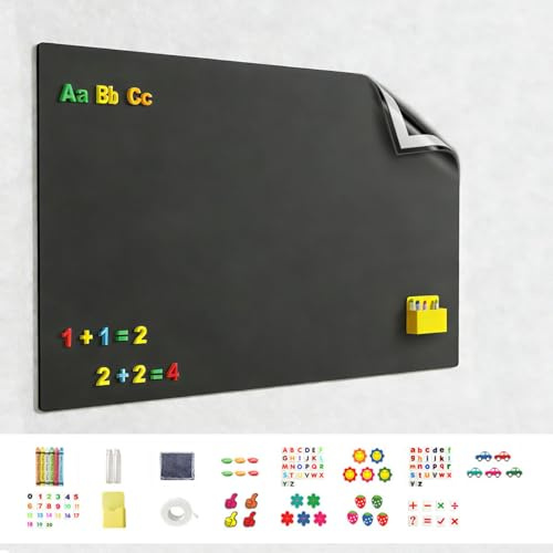 Tableau Aimanté Mural,60 × 100 Cm, Adapté Aux Écoles, à La Maison, Au Bureau Et à d'Autres Surfaces Lisses, Livré Avec Un Ensemble De Cadeaux Complet, Autocollants De Tableau Magnetique Diy
