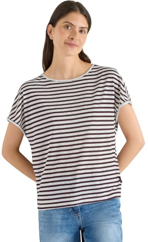Damen T-Shirt mit Boatneck und Streifen
