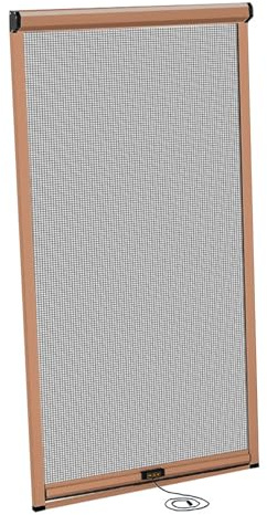 Aeovot Custom Window Fly Screens for Windows Nets - Roll-Up Fly Bug Mosquito Net Window Mesh Insect Screen with Aluminum Alloy Frame, Insect Protection Roller Blind, Durable Breathable(E)