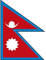 Fan-O-Menal Dekofahne - Nepal - Gr. ca. 150 x 90 cm - 80116 - Deko-Länderflagge