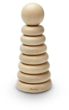 PlanToys Stapelringe - Naturfarben