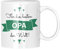 Geschenkeritter – Opa Tasse Mit Spruch – Für Den Besten Opa Der Welt (Grün) – Geschenk Enkel