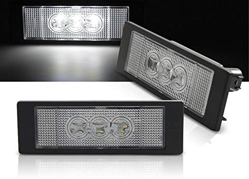 License LED Lights VR-2072 Number Plate Lights License Plate Light Rear Lamps 3X Lights Clear compatible with Bmw 1 Series E81 E87 2004 2005 2006 2007 2008 2009 2010 2011