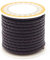 PandaHall 5 Meters 4mm Braided Leather Cord Coffee Round Genuine Leather Cord for DIY Bracelet Necklace Jewelry Making