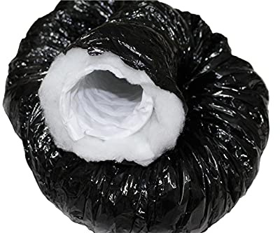 Phonitec Schlauch schwarz 100mm / 1lfm - schallisoliert Flexrohr Schalldämmung Flexschlauch