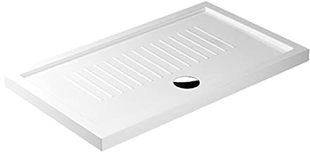 Plato de ducha rectangular de cerámica altura 6 cm 80 x 100 altura 6