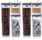 OXO Good Grips 6-teiliges Pop-Behälter-Set, Luftdicht, Stapelbar, Platzsparend, Spülmaschinenfest, Ideal für Trockene Zutaten, BPA-frei, Rechteckig, Einfarbig