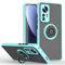 XINYEXIN Hülle für Xiaomi 12 / Xiaomi 12X / Xiaomi 12S, Anti-Scratch Stoßfest Handyhülle mit Ringständer, Durchscheinend PC Back + Soft TPU Bumper Case Cover - Himmelblau