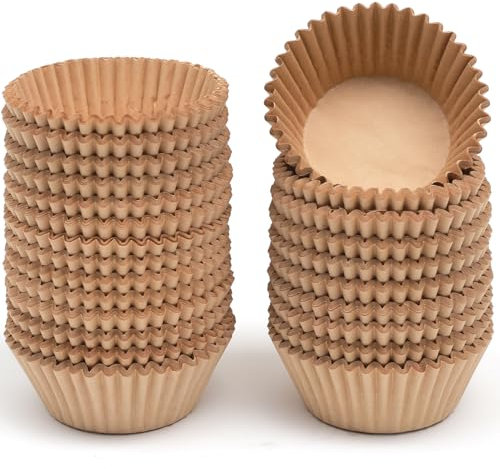 qiqee 300 unidades de moldes naturales para magdalenas, de grado alimenticio, tamaño jumbo, sin olores (tamaño grande)