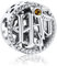RMMY Charm Anhänger Icons Honey Colored Crystal 925 Sterling Silver Pendant Dangle Beads für Europäische Armbänder und Halsketten Chriatmas Birthday Jewelry Gifts for Women