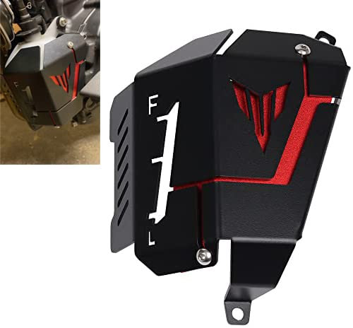 Motorrad Kühlmittel Rückgewinnungsbehälter Abschirmabdeckung für Yamaha MT07 MT-07 FZ-07 FZ 07 2014 2015 2016 2017-2020 Zubehör (rot)