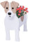 JYCRA Pot de fleurs en forme de chien fait à la main