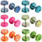 Flongo 12 Pcs Ohrringe Fake Plug Camouflage-Ohrringe Fluoreszierende Ohrringe aus Edelstahl Mehrfarbiges Ohrstecker-Set Bonbonfarben Ohrringe für Männer und Frauen Faks Tunnel