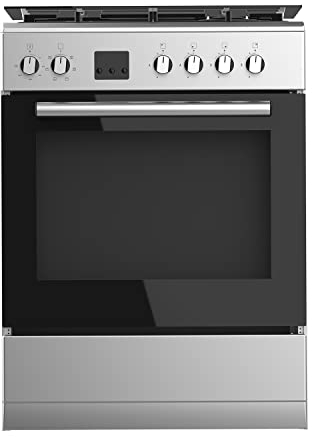 Taurus Cocina mixta independiente | acero inox | cocción gas/horno eléctrico | 4 quemadores | horno 60L | temporizador digital | cristal doble | termostato | 63x60x85.5cm
