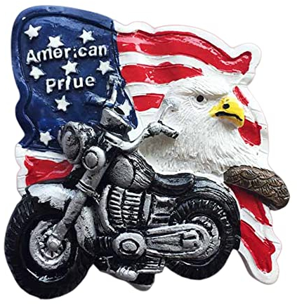 American Flag United States Refrigerator Magnet Travel Souvenir 3D Fridge Decoration Magnetic Sticker Hand Painted Craft