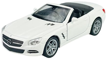 Welly 2012 Mercedes-Benz SL 500 SL-Klasse Cabrio Offen Weiss R231 1/34-1/39 Metal Modell Auto Die Cast Neu im Kasten