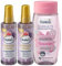 Balea 3er-Set Haarpflege: Haarparfum ORIENTAL MAGIC für natürlichen Glanz mit elegantem orientalischem Duft ohne Silikone (2 x 100 ml) + Shampoo Schönheitsgeheimnisse ROSENWASSER (250 ml), 450 ml
