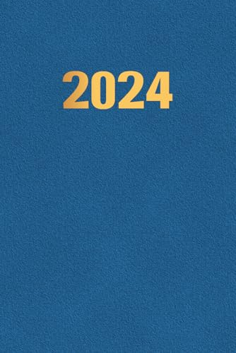 2024: Schlichter 2024 Monatlicher und Wochenplaner, 12 Monate von Januar bis Dezember, Kalender 2024 Buchkalender a5.