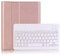 QISUO PU-Schaum-Tablet-Tastatur-Schutzhülle, kompatibel mit Huawei Mediapad M5 Lite 10 10,1 Zoll (BAH2-W09 BAH2-L09 BAH2-W19) (Farbe: Roségold)