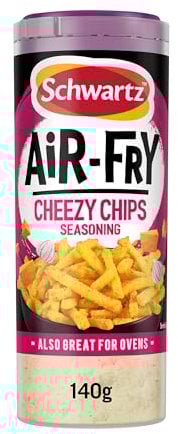 Schwartz Cheezy Chips Seasoning Mix 140g | Deliciously Cheesy Flavour for Air Fryer Chips | Perfect for Snack Lovers