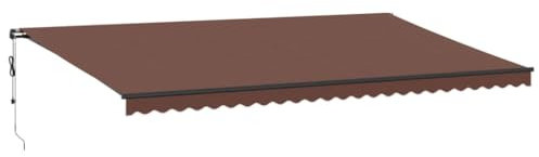 vidaXL Tenda da Sole Retrattile Automatica Marrone 600x350 cm, tendalino Retrattile, tendalino, tendalino per Patio, Tende retrattili