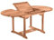 Dynamic24 Gartentisch 120cm rund ausziehbar Teak massiv Holztisch Esstisch Garten Tisch