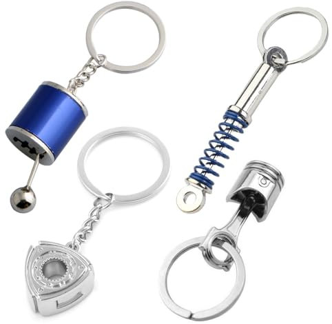 SUJEBKC 4 Pcs Porte Clef Voiture Porte Clé Moto Porte-Clés De Voiture Porte-Clés Voiture Clip Convient Aux Amateurs De Voitures